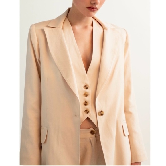 milla Jackets & Blazers - MILLA CREAM BLAZER